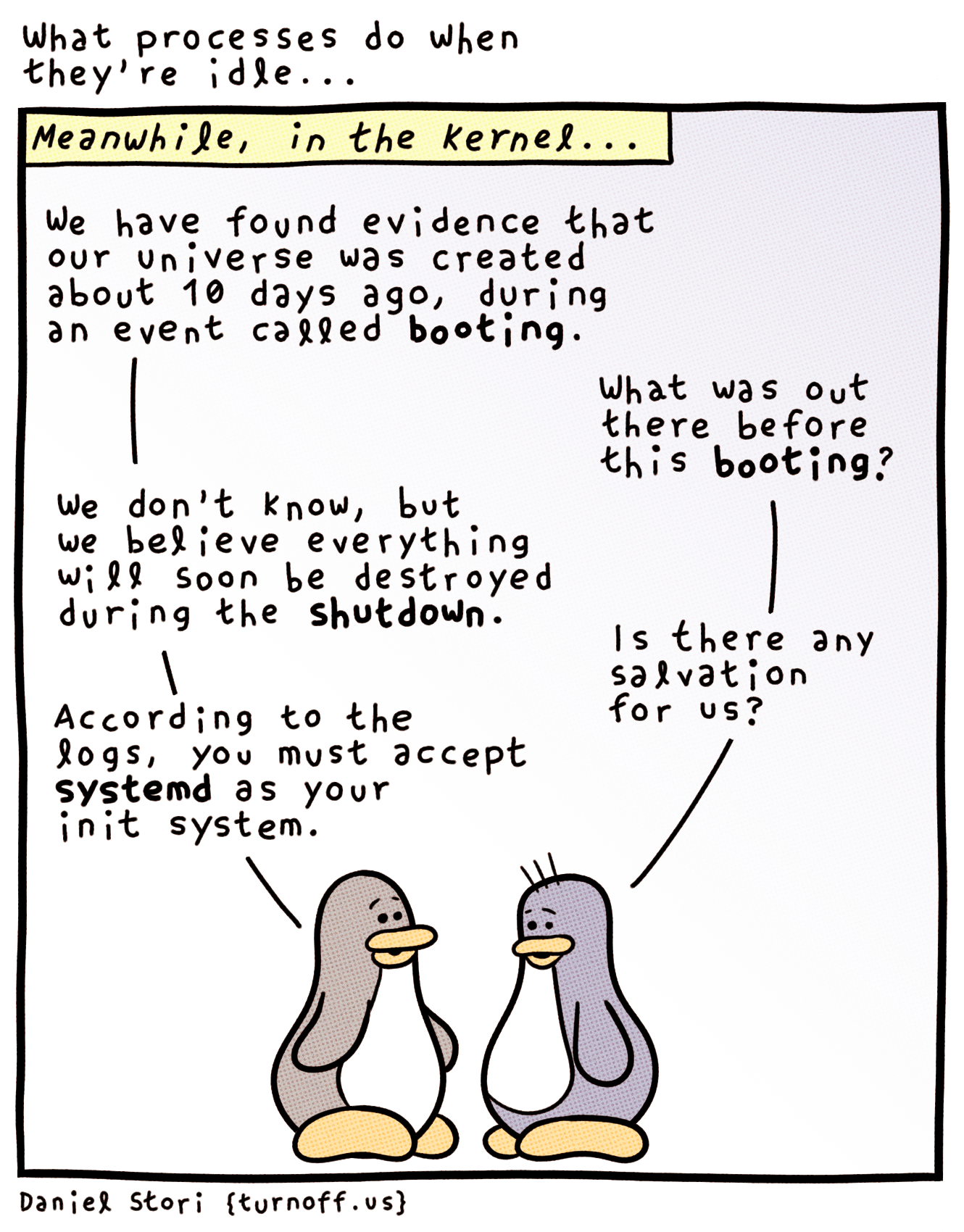 what processes do when they're idle geek comic
